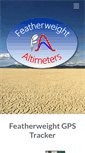 Mobile Screenshot of featherweightaltimeters.com